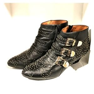 Jeffrey Campbell Starburst Leather Bootie Sz 9